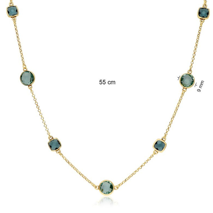 277798 01 Glow Collier Pacific Blue 55cm 102-8611-55 Juwelier Clem Vercammen.jpg