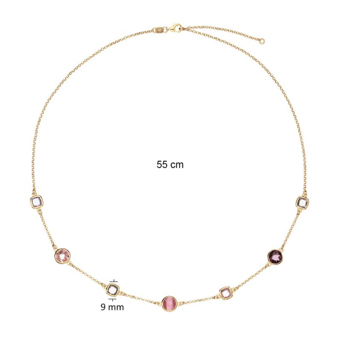 277799 01 Glow Collier Pink Lilac 55cm 102-8621-55 Juwelier Clem Vercammen-4.jpg