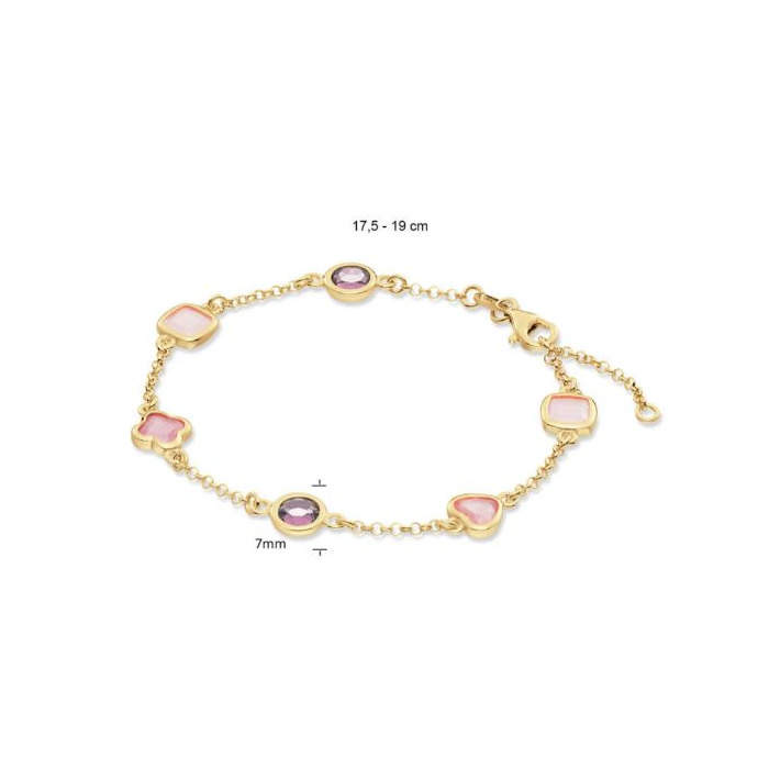 277805 01 Glow Armband Pale Pink 19cm 104-8625-19 Juwelier Clem Vercammen.jpg