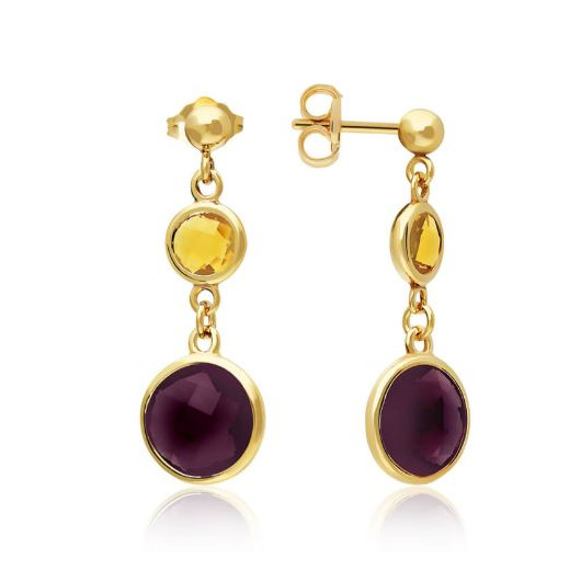 Juweel GLOW OORSTEKERS YELLOW PURPLE 106.8609.00 Juweel GLOW OORSTEKERS YELLOW PURPLE 106.8609.00