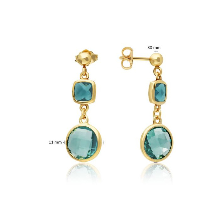 277811 01 Glow Oorstekers Pacific Blue Duo 106-8611-01 Juwelier Clem Vercammen.jpg