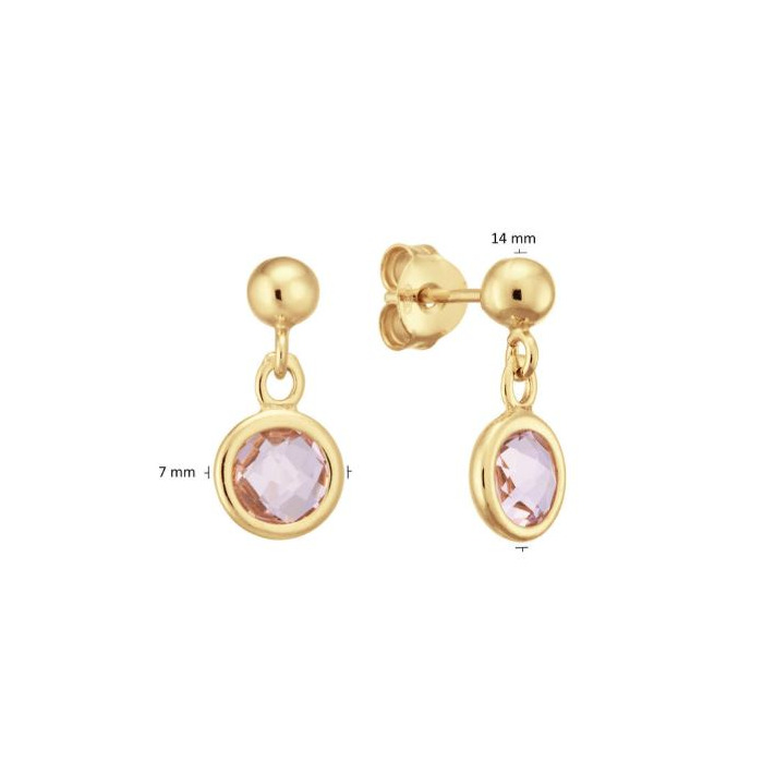 277812 01 Glow Oorstekers Pink 106-8621-00 Juwelier Clem Vercammen.jpg