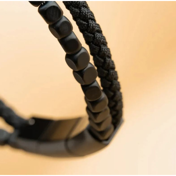 278942 01 Gemini Leo Black Bracelet R21 Juwelier Clem Vercammen.jpg