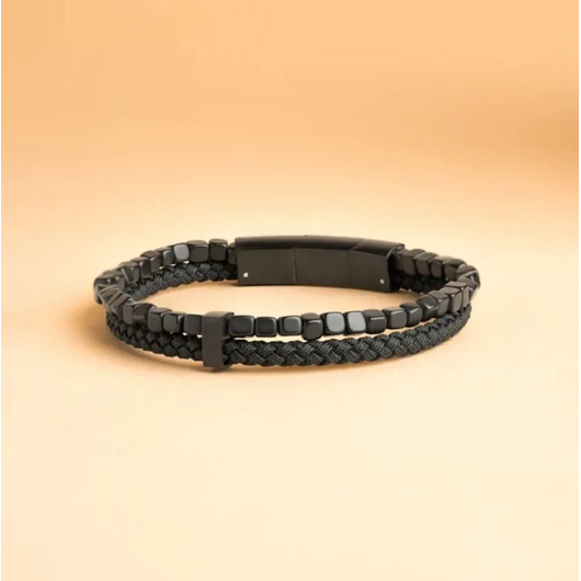 Juweel GEMINI LEO BLACK BRACELET R21 88888 Juweel GEMINI LEO BLACK BRACELET R21 88888