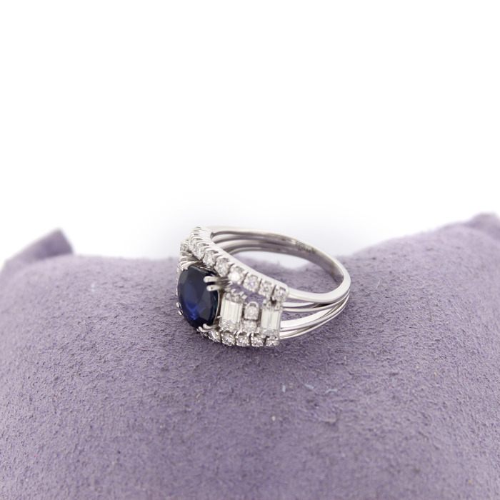 Ring Witgoud 18K Briljanten Baguetten Saffier Tweedehands 6542-3368 Juwelier Clem Vercammen.jpg