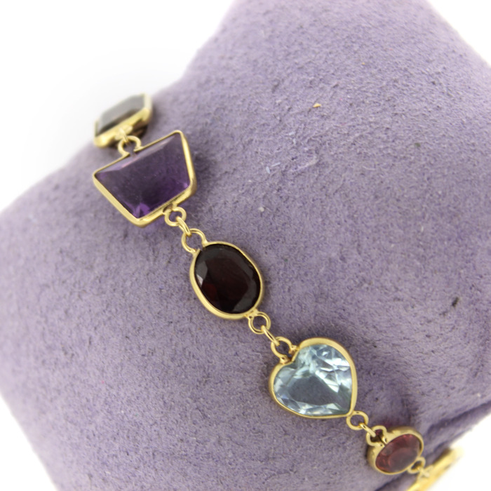 Armband Geelgoud 18K Kleurstenen Tweedehands 6744-3363 Juwelier Clem Vercammen.jpg
