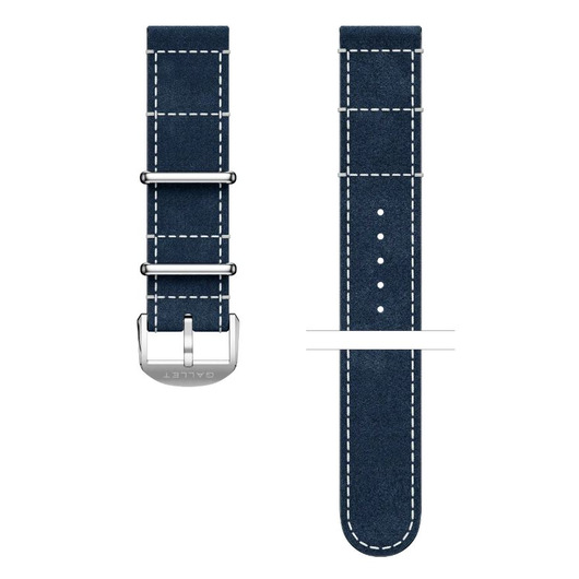 GALLET Calfskin leather strap blue 164W 20/20 mm GALLET Calfskin leather strap blue 164W 20/20 mm