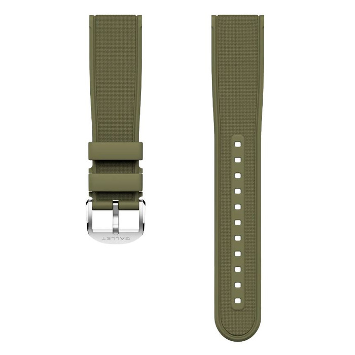 278182 01 Gallet Strap 383S Green Rubber 20-18 Juwelier Clem Vercammen.jpg