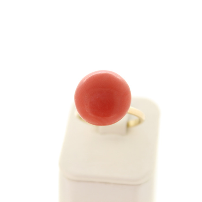 Set Van Collier Ring Oorbellen Geelgoud 18K Koraal Tweedehands 6751-3374 Juwelier Clem Vercammen.jpg