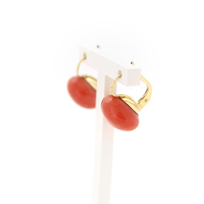 Set Van Collier Ring Oorbellen Geelgoud 18K Koraal Tweedehands 6751-3374 Juwelier Clem Vercammen.jpg