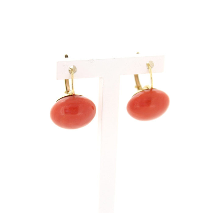 Set Van Collier Ring Oorbellen Geelgoud 18K Koraal Tweedehands 6751-3374 Juwelier Clem Vercammen.jpg