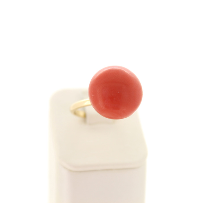 Set Van Collier Ring Oorbellen Geelgoud 18K Koraal Tweedehands 6751-3374 Juwelier Clem Vercammen.jpg