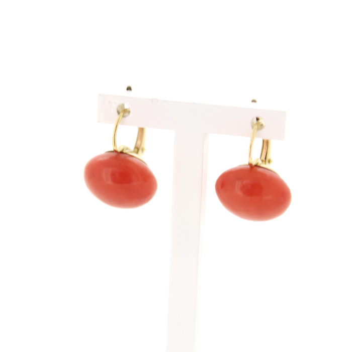 Set Van Collier Ring Oorbellen Geelgoud 18K Koraal Tweedehands 6751-3374 Juwelier Clem Vercammen.jpg