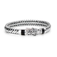 Juweel Buddha To Buddha - Ben XS Stone Onyx Armband J070BL Juweel Buddha To Buddha - Ben XS Stone Onyx Armband J070BL