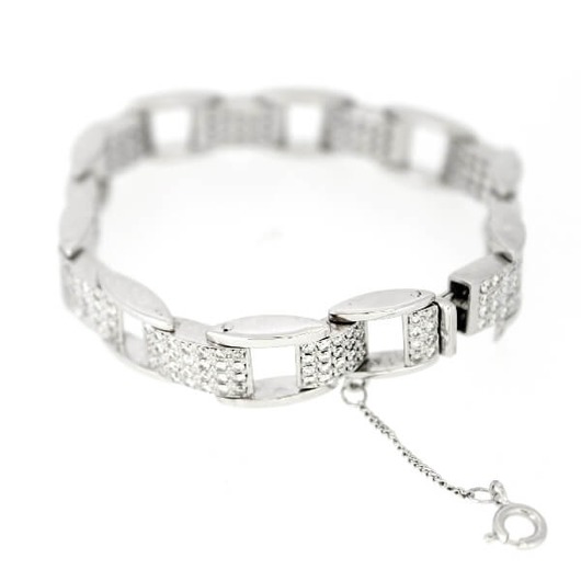 Juweel Outlet Armband Witgoud 18 karaat Briljanten '1006'