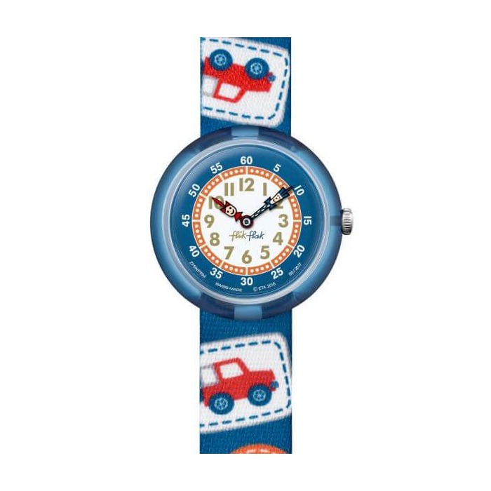 Horloge Flik Flak Camping Badge FBNP094