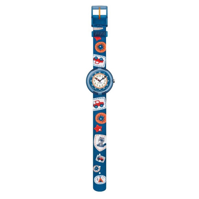 Horloge Flik Flak Camping Badge FBNP094