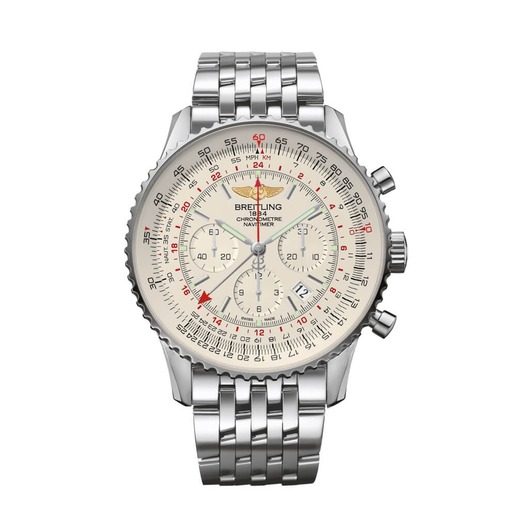 Breitling Navitimer 1 BO4 GMT AB0441211G1A1 met Navitimer staal armband -  Luchtvaart horloge