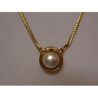 Juweel Collier Geelgoud 18 karaat Parel '101-TWDH' Juweel Collier Geelgoud 18 karaat Parel '101-TWDH'