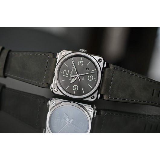 Horloge Bell & Ross BR 03-92 Grey Lum BR0392-GC3-ST/SCA