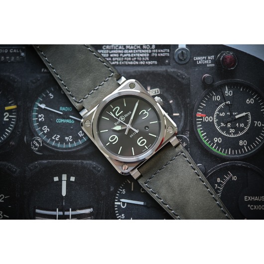 Horloge Bell & Ross BR 03-92 Grey Lum BR0392-GC3-ST/SCA