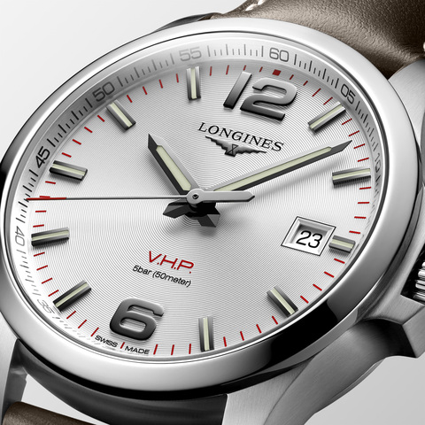Conquest V.H.P. Longines met lederen band Conquest V.H.P. Longines met lederen band