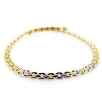 Juweel Collier Bicolor Goud 18 karaat Briljant 'CV-1318-TWDH' Juweel Collier Bicolor Goud 18 karaat Briljant 'CV-1318-TWDH'