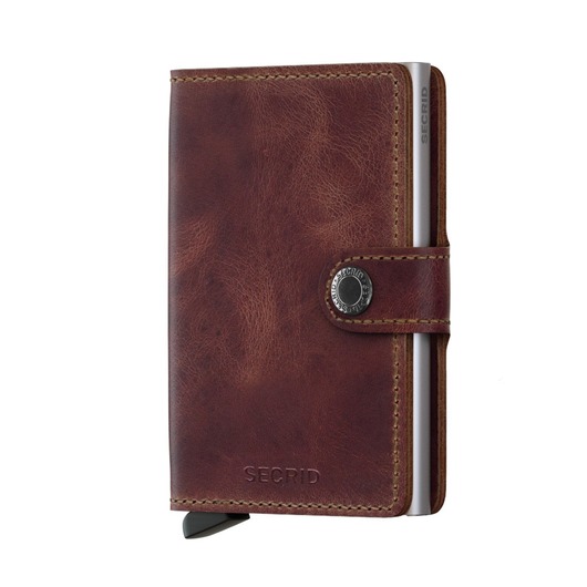 Lederwaren Secrid wallet miniwallet vintage brown