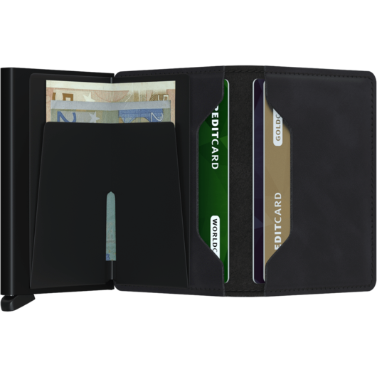 Lederwaren Secrid wallet slimwallet vintage black
