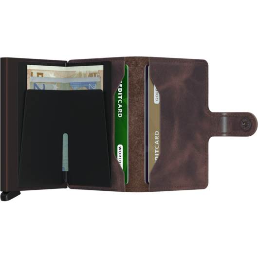 Lederwaren Secrid wallet miniwallet vintage chocolate