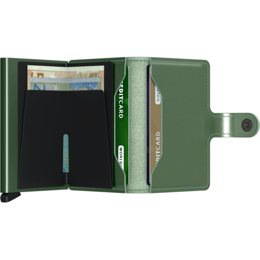 Lederwaren secrid wallet MINIWALLET METALLIC GREEN