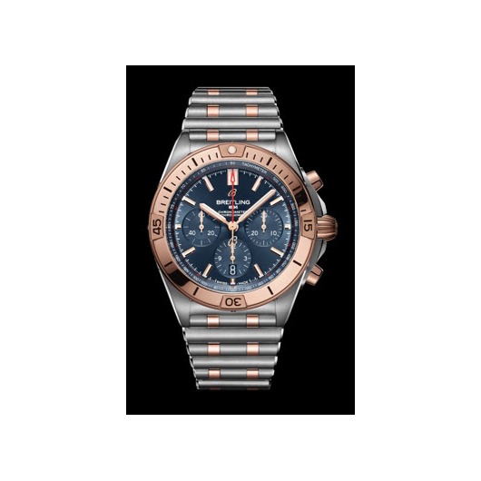Horloge Breitling Chronomat B01 Chronograph 42 18K  bicolor Blue UB0134101C1U1