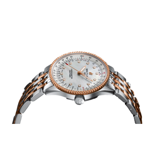 Horloge BREITLING NAVITIMER 1 AUTOMATIQUE 35 Bicolor Parelmoer diamant U17395211A1U1