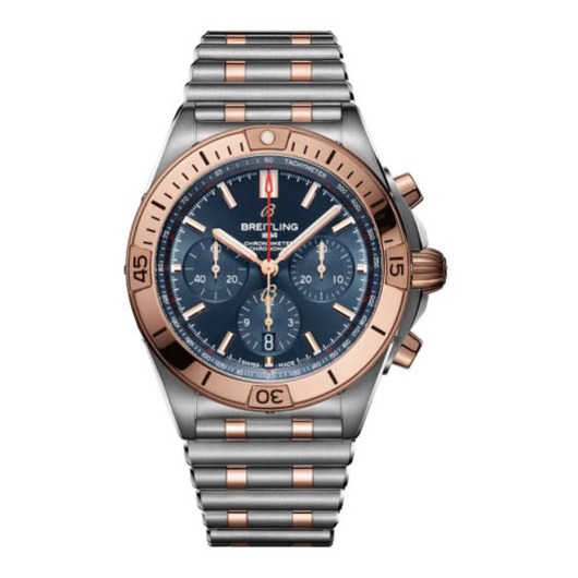 Horloge Breitling Chronomat B01 Chronograph 42 18K  bicolor Blue UB0134101C1U1