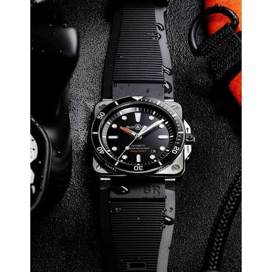 Horloge Bell & Ross BR 03-92 Diver Black BR0392-D-BL-ST/SRB