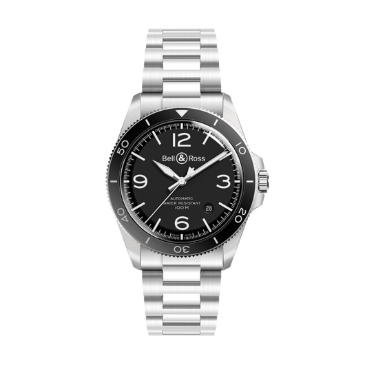 Horloge Bell & Ross BR V2-92 Black Steel BRV292-BL-ST/SCA