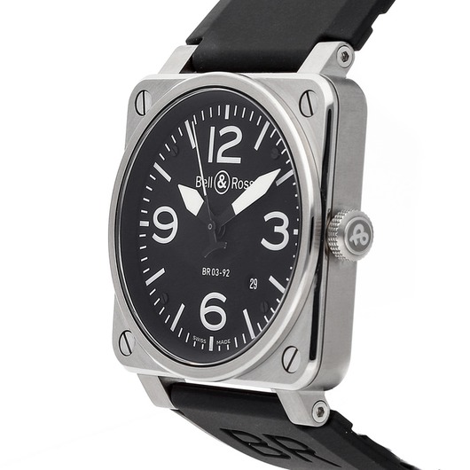Horloge Bell & Ross BR 03-92 Black Steel BR0392-BLC-ST
