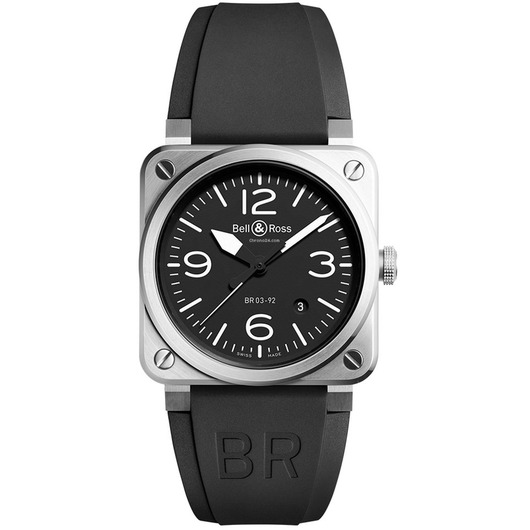 Horloge Bell & Ross BR 03-92 Black Steel BR0392-BLC-ST