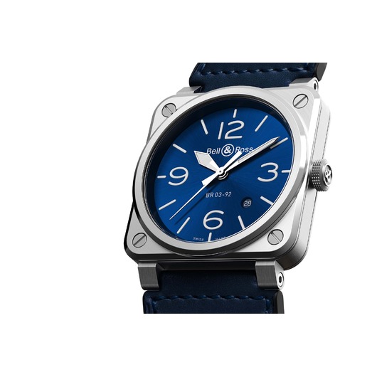 Horloge Bell & Ross BR 03-92 Blue Steel BR0392-BLU-ST/SCA