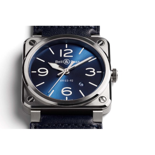 Horloge Bell & Ross BR 03-92 Blue Steel BR0392-BLU-ST/SCA