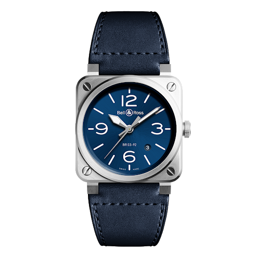 Horloge Bell & Ross BR 03-92 Blue Steel BR0392-BLU-ST/SCA
