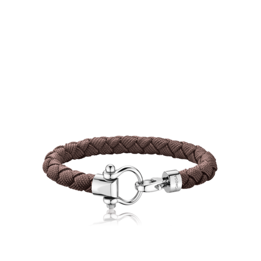 Juweel Omega SAILING armband taupe braided nylon BA05CW0001003