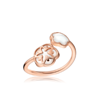 Juweel Omega Flower ring 18 karaat roségoud R603BG07002XX Juweel Omega Flower ring 18 karaat roségoud R603BG07002XX