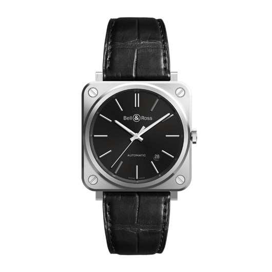 Horloge Bell & Ross BR S-92 Black Steel BRS92-BLC-ST/SCR