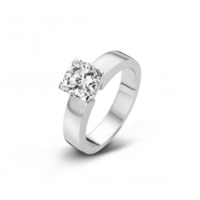 Juweel Outlet Solitiare witgoud 18k Briljant 15/33 Juweel Outlet Solitiare witgoud 18k Briljant 15/33