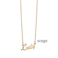 Juweel Orage naamketting Forcat pleetgoud rosé 925 NK-F50ROSE Juweel Orage naamketting Forcat pleetgoud rosé 925 NK-F50ROSE