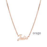 Juweel Orage naamketting Gourmette pleetgoud rosé 925 NK-G50ROSE Juweel Orage naamketting Gourmette pleetgoud rosé 925 NK-G50ROSE