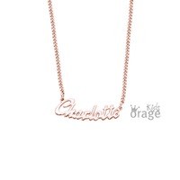 Juweel Orage naamketting Gourmette pleetgoud rosé 925 NKM-G50ROSE Juweel Orage naamketting Gourmette pleetgoud rosé 925 NKM-G50ROSE