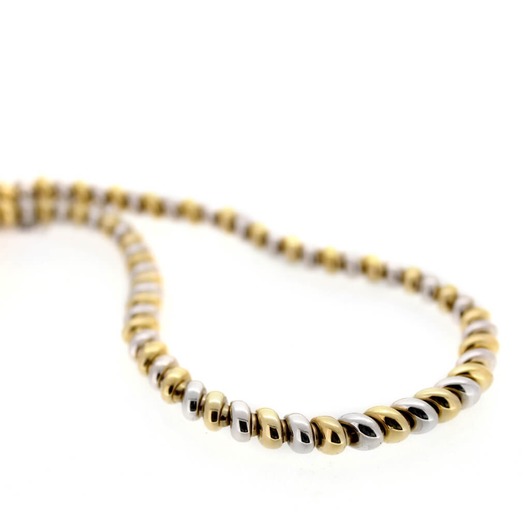 Juweel Collier Bicolor Goud 18 karaat Briljant 'CV-1246-TWDH' Juweel Collier Bicolor Goud 18 karaat Briljant 'CV-1246-TWDH'