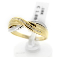 Juweel Ring Bicolor Goud 18 karaat Briljant 'CV-1229-TWDH' Juweel Ring Bicolor Goud 18 karaat Briljant 'CV-1229-TWDH'